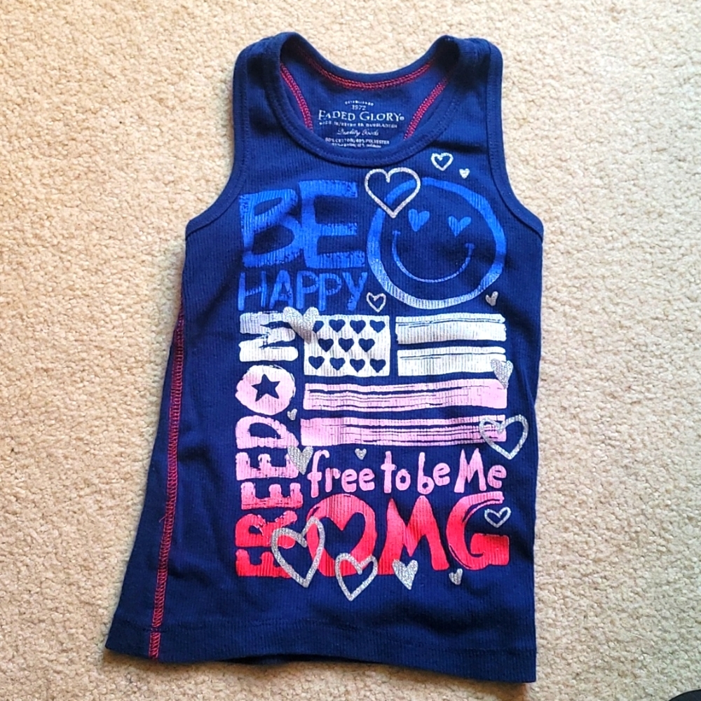Faded glory graphic tank top
